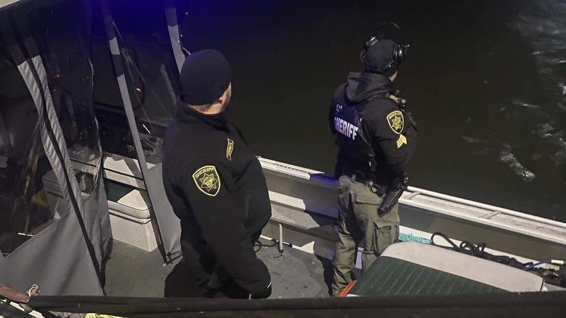 The Multnomah County Sheriff’s Office rescued a man and his dog from the Columbia River.