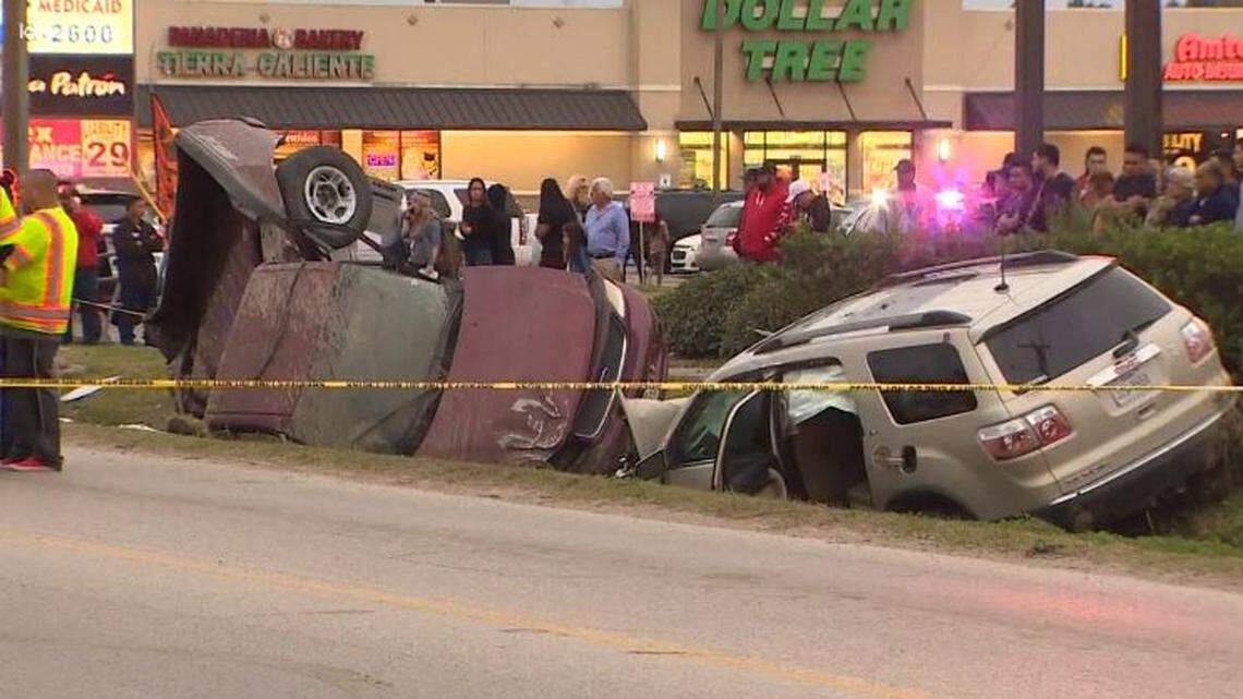 Deputies in Harris County, outside Houston, say a 14-year old was at the wheel when someone chased an SUV because people threw eggs at other cars.