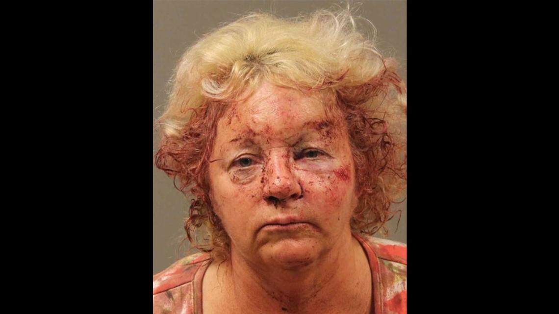 Beverly Davis, 53, was arrested following the Baltimore County fight, police said.
