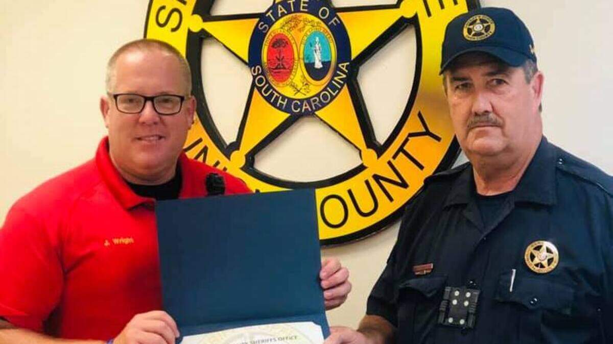 Union County Sheriff’s Deputy Sgt. Tommy Cudd, right, died Thursday in South Carolina from complications related to Leukemia and COVID-19, according to the sheriff’s office. He had worked in law enforcement for 37 years.