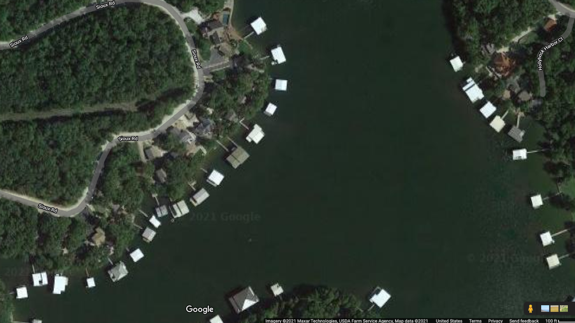 Lincolnshire, Illinois man Christopher McClain drowned in Lake of the Ozarks in Missouri when he didn’t resurface from the water after a back flip, police said. Screengrab from Google.