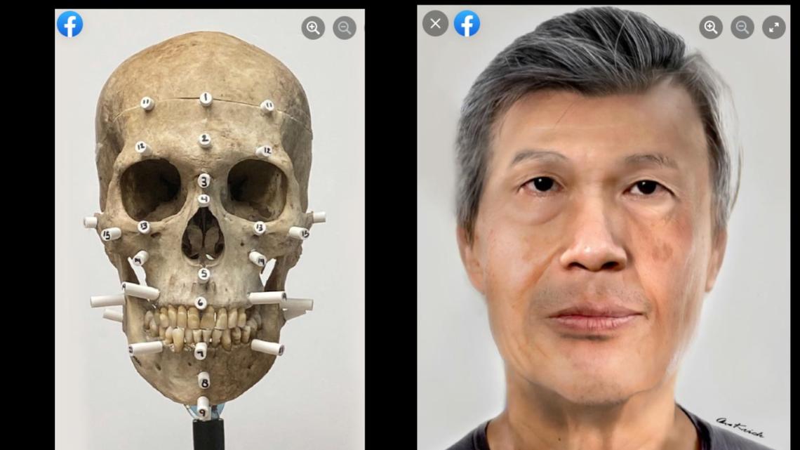 The remains likely belong to an Asian man in his 50s or 60s, the sheriff’s office said.