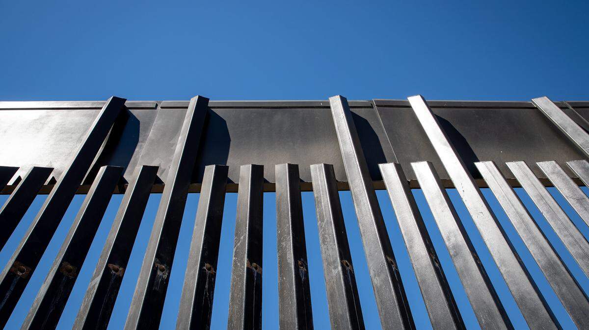 Recently constructed panels at the new border wall system project near McAllen, Texas on October 30, 2020. A migrant died from severe injuries after falling from a border wall near El Paso on June 17, border officials said in a news release.
