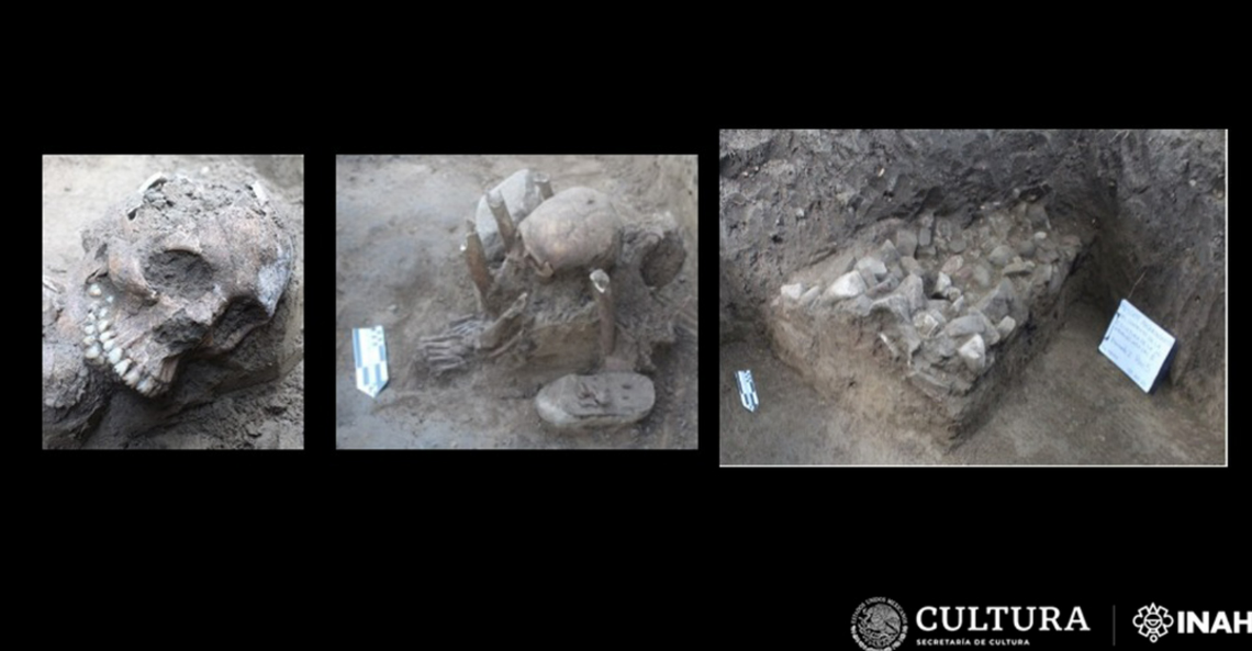 The six graves were found underneath the fence of an elementary school in Veracruz, officials said.