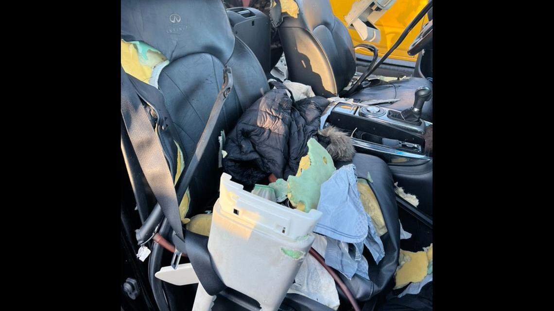 A bear broke into a car in Colorado after lip gloss was left behind, wildlife officials said.