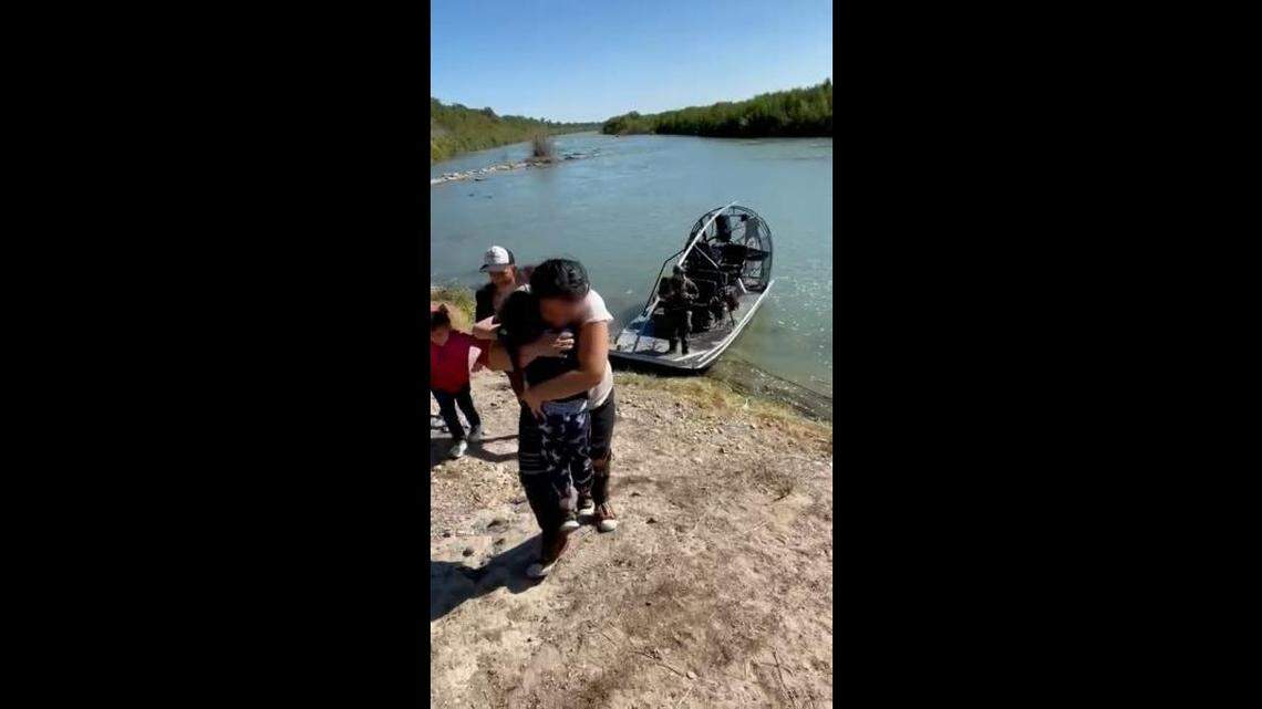 A mother and daughter were reunited after the daughter was found alone on an island between the U.S. and Mexico.