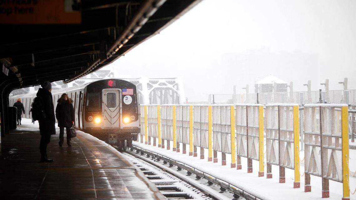 A 15-year-old boy who was riding on top of a subway car died after falling onto the tracks on Thursday, Dec. 1, officials said.