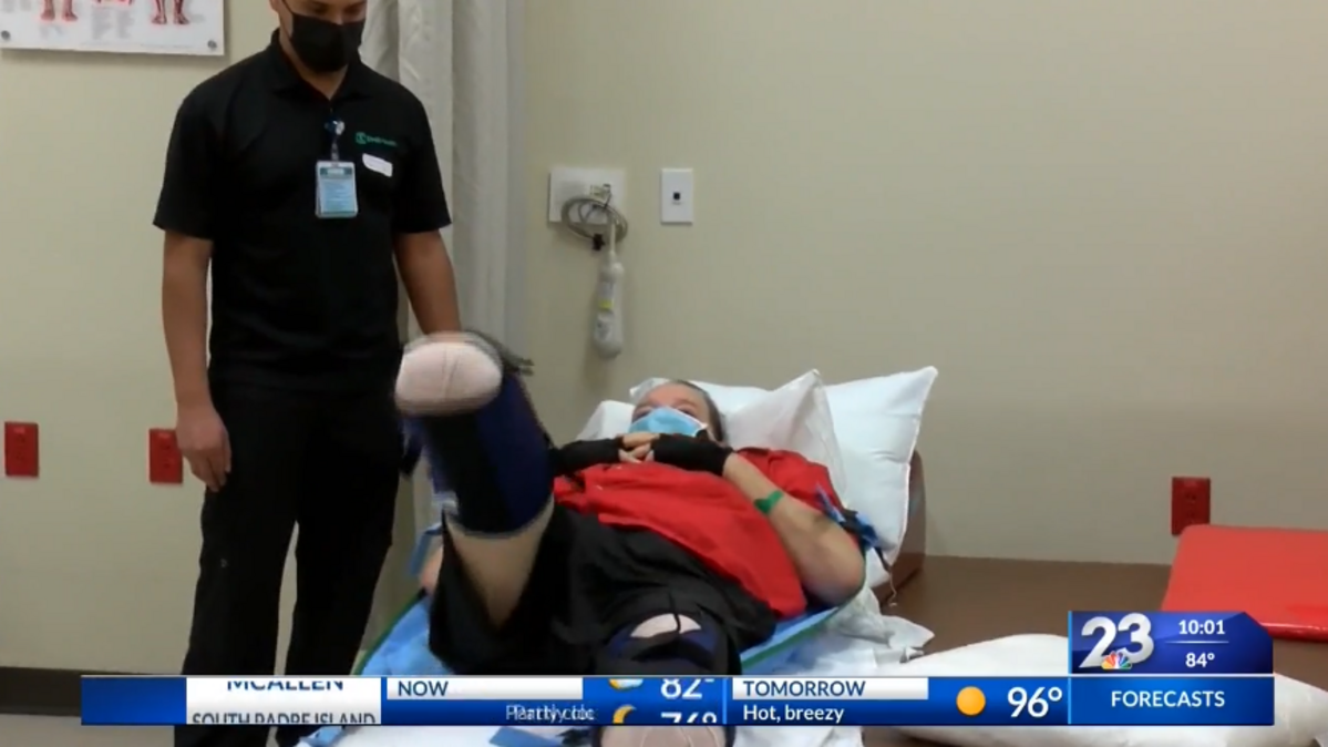 Pepe Forina, a Texas man who was unvaccinated against COVID-19, had both of his legs amputated after he developed sepsis during his fight against coronavirus. Screengrab from KVEO.