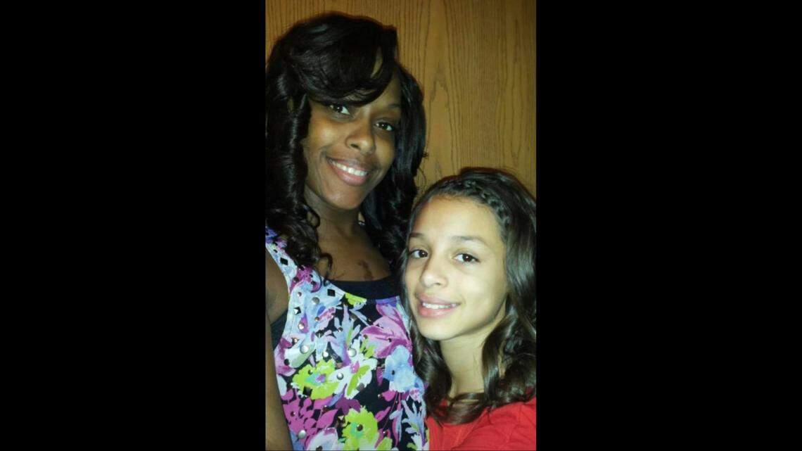 Chyann Gruber and her mother Shayla Watkins