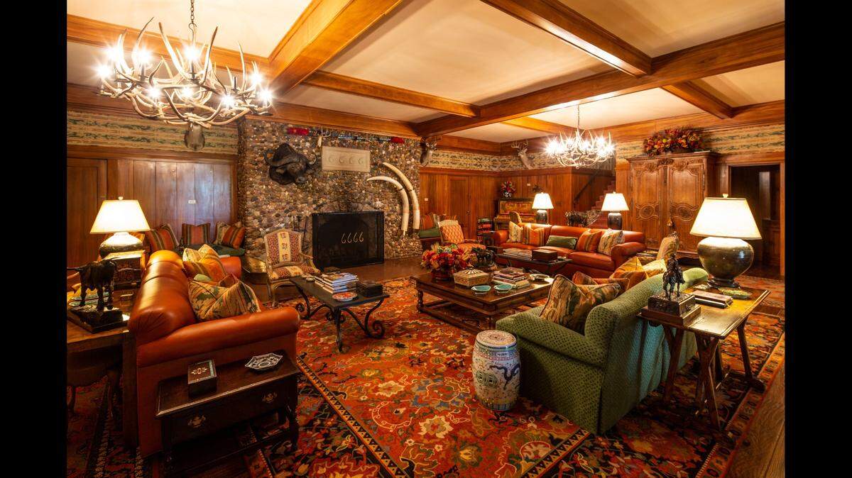 The Four Sixes ranch house built for $100,000 in 1917 includes 13 bedrooms and 13 bathroom. Photo from Chas S. Middleton and Son.