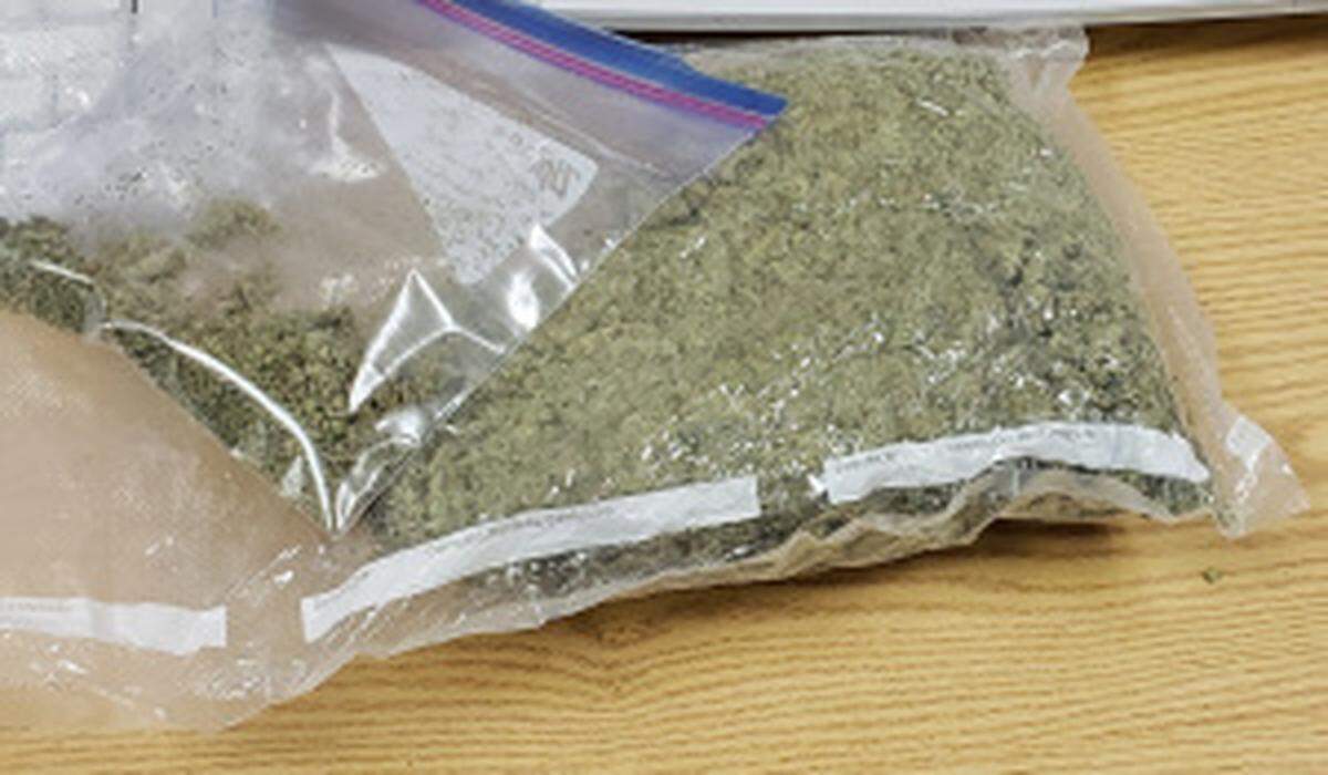 The marijuana that Maryland police say they found in Wooding’s car.