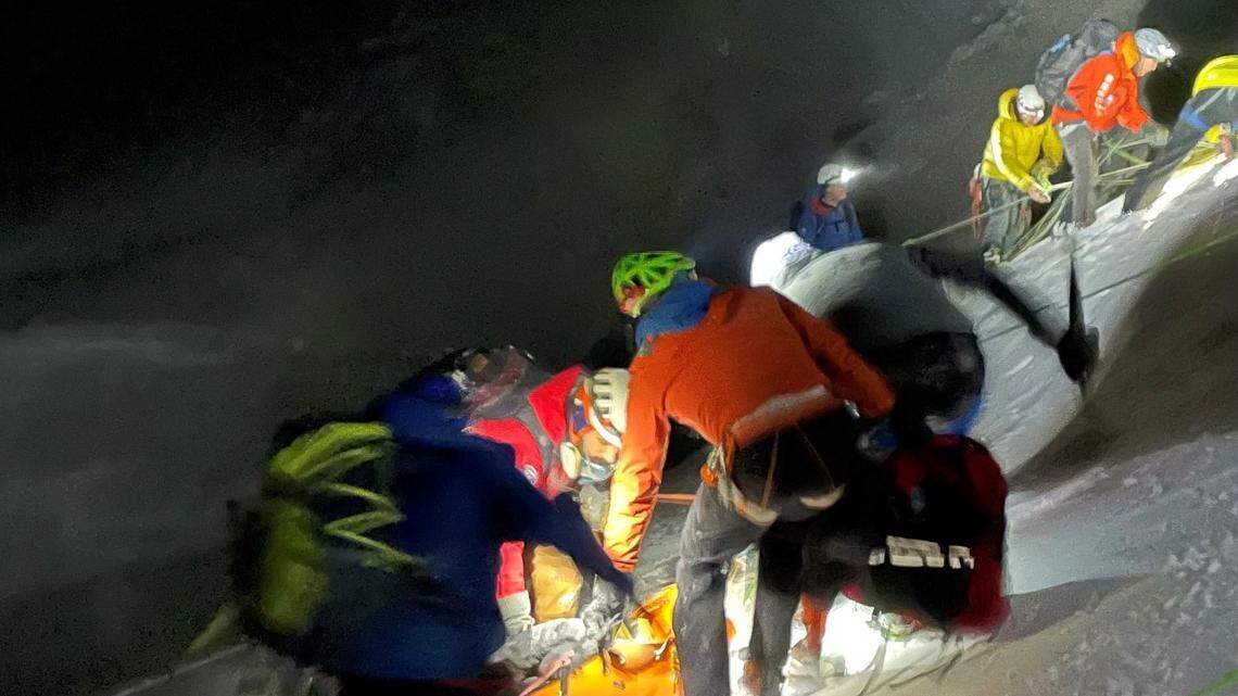 George Stevens, a 28-year-old climber from Idaho, fell into the Devils Kitchen fumarole on Mount Hood.