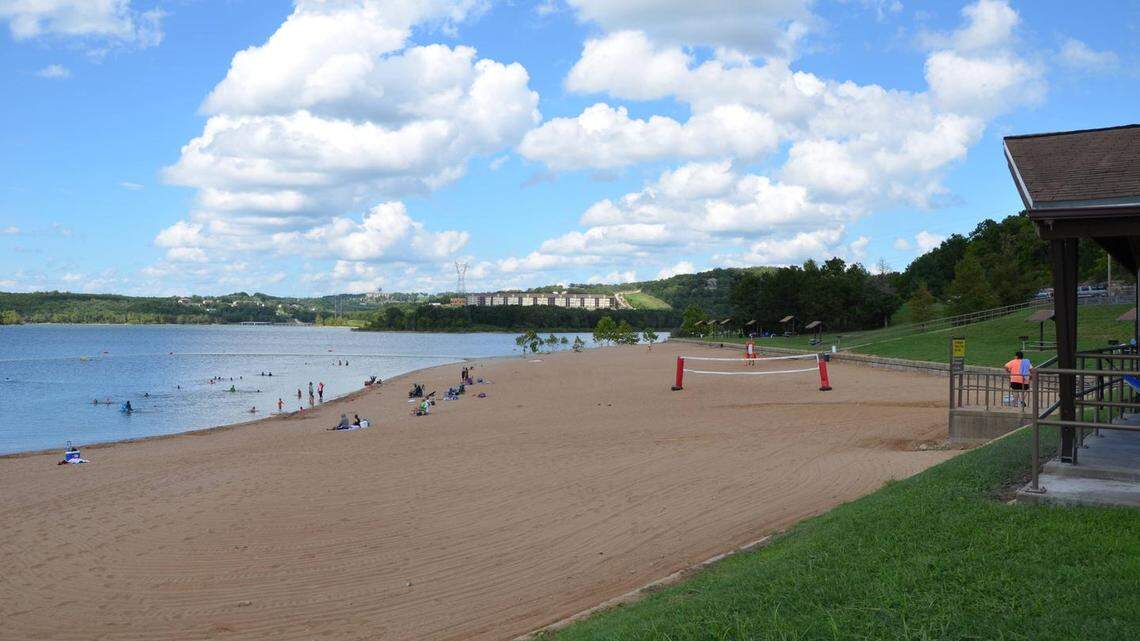 A Hollister, Missouri, teen was rescued from drowning at Table Rock Lake by other swimmers at Moonshine Beach, officials said. The boy was seriously injured. Photo from Recreation.gov.