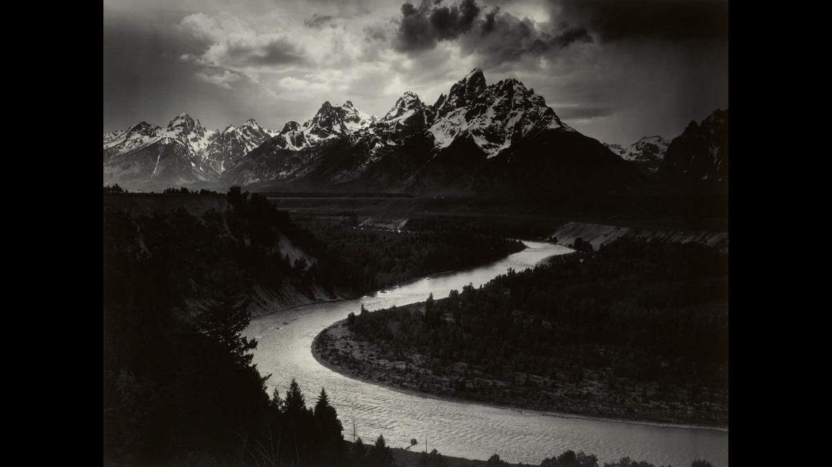A mural-sized print of “The Grand Tetons and the Snake River” from a collection by David H. Arrington in Texas sold for $988,000 at an auction. Photo from Sotheby’s.