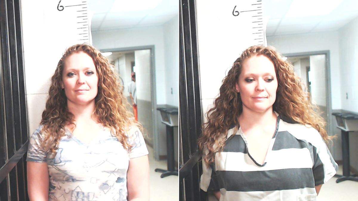 Cassandra White, 34, was charged with four counts of soliciting a minor after filing for a marriage license with a former student in her Davis High School English class.
