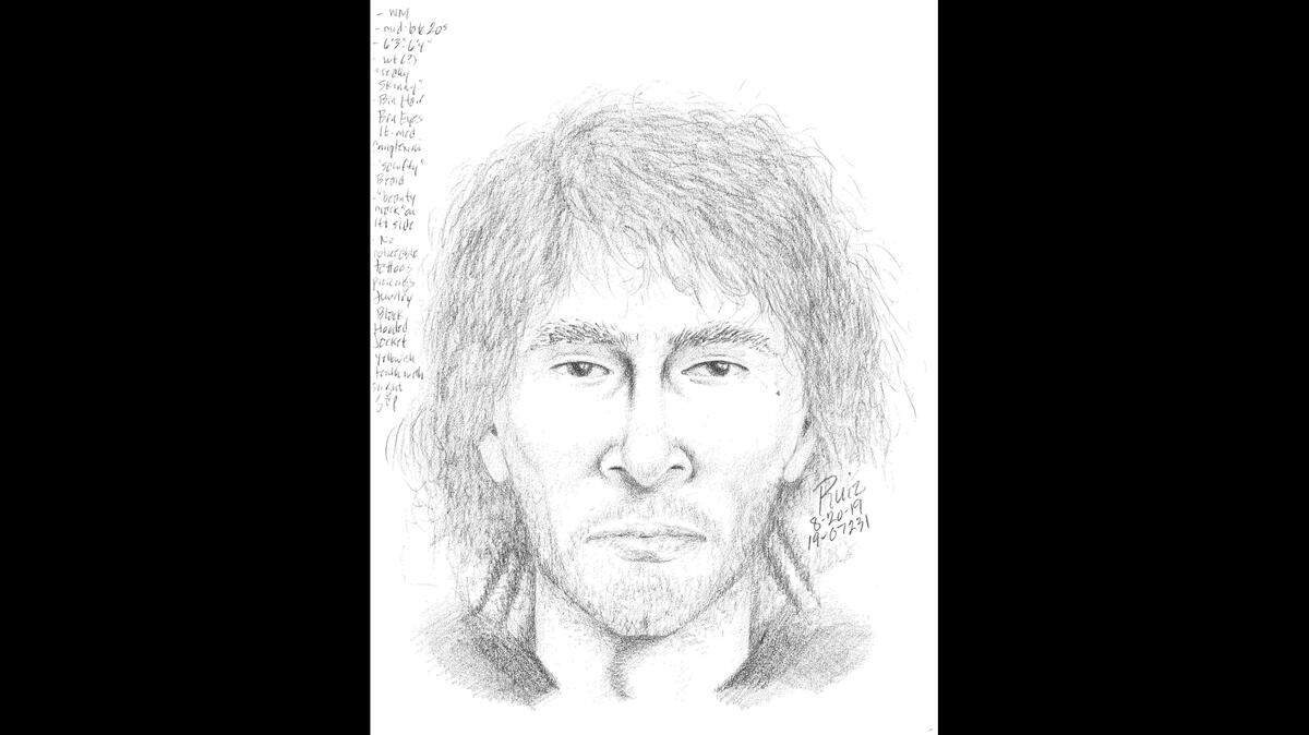 Deputies released this sketch of a man suspected of trying to grab a 13-year-old middle school girl near Felton, California, on Monday.