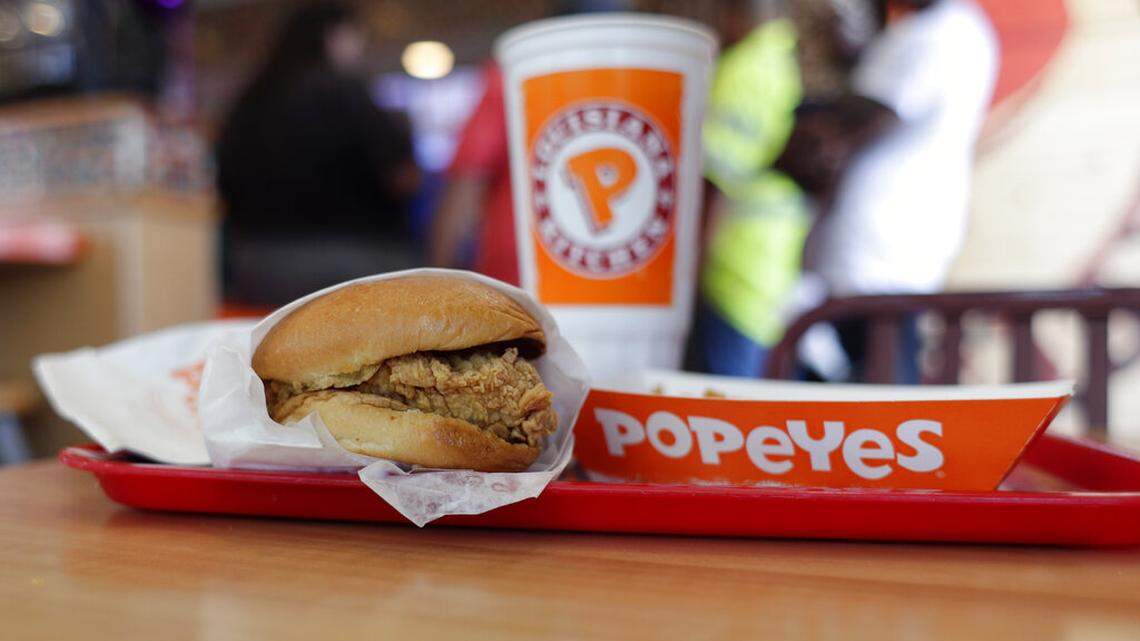 A sign at Popeyes in Lake Saint Louis, Missouri, saying it can “refuse service to white people,” was posted without the restaurant’s knowledge, police say.