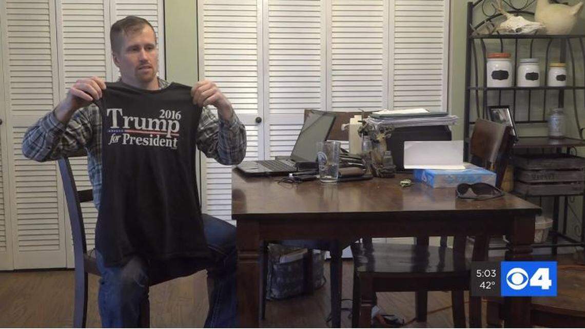 Jake Talbot says he’s found another gym after the owner of CDY Fitness in Troy, Mo. asked him not to wear his Trump campaign T-shirt to work out in anymore.