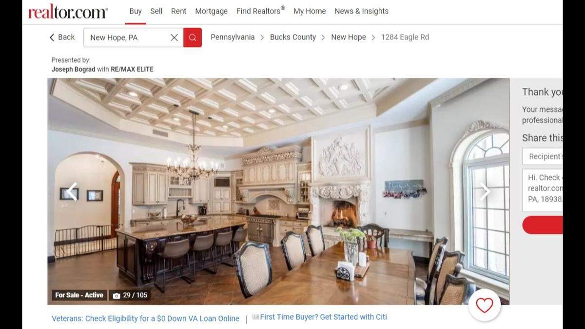 An $8.4 million mansion comes with 30 chandeliers and a kitchen big enough to feed you and at least 12 friends.
