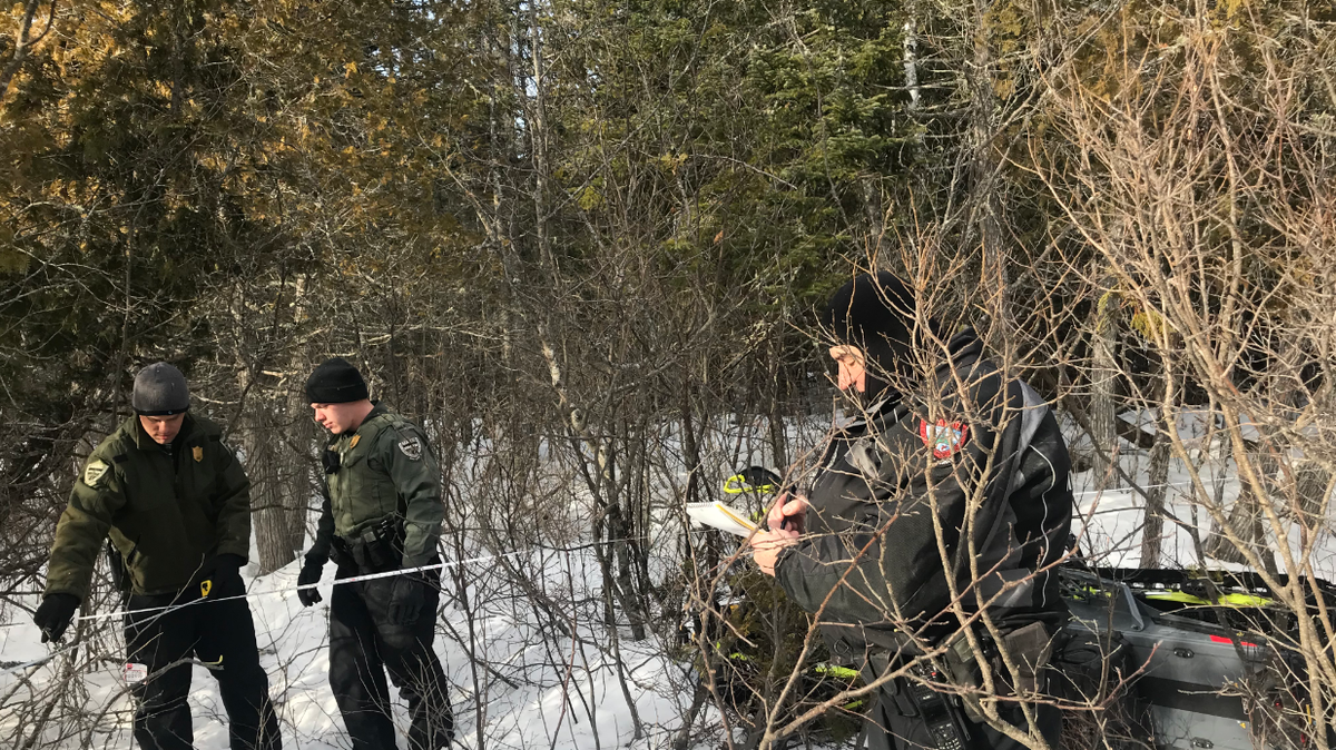 A 43-year-old Connecticut man died after crashing a snowmobile into the woods in Maine, officials said.