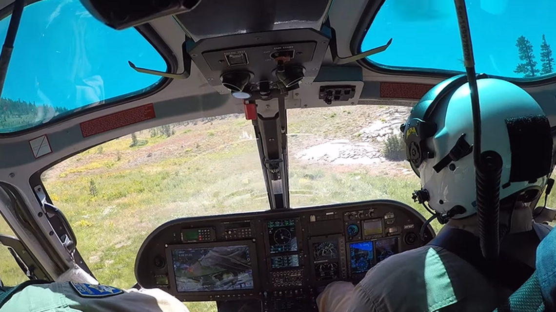 A hiker was rescued from the Pacific Crest Trail after he became too dehydrated to continue.