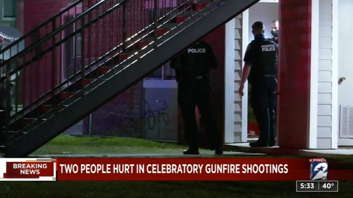 An 8-year-old boy was hit by celebratory gunfire on New Year’s Eve in Houston, Texas, police say. Screengrab from KPRC.