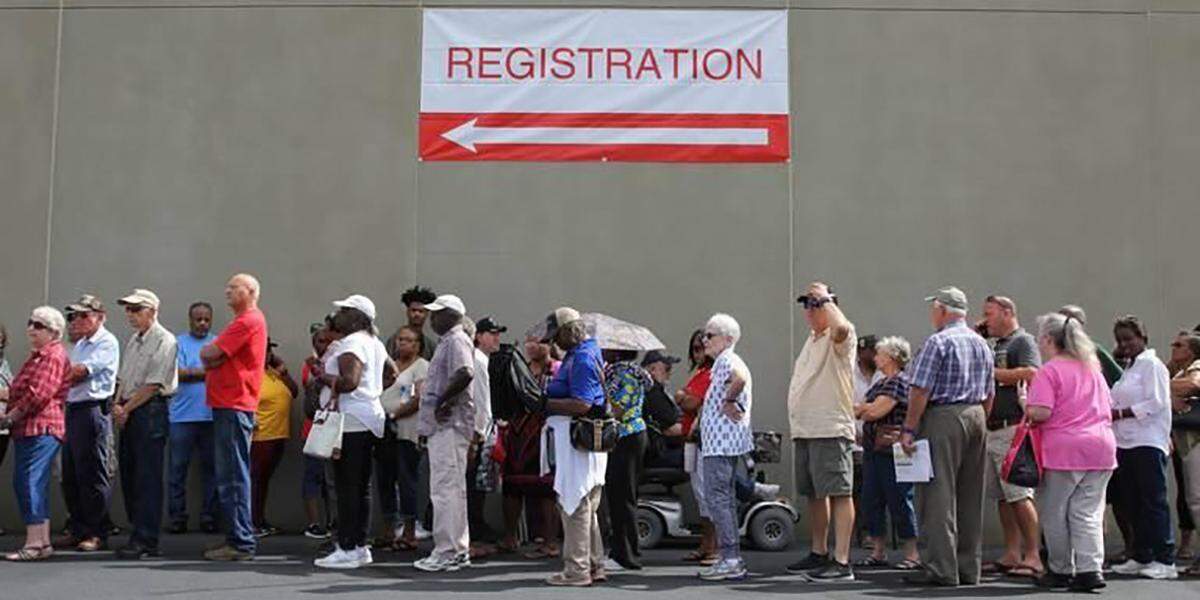 Voters line up to oust the board of the Tri-County Electric Co-Op, a utility company in South Carolina.