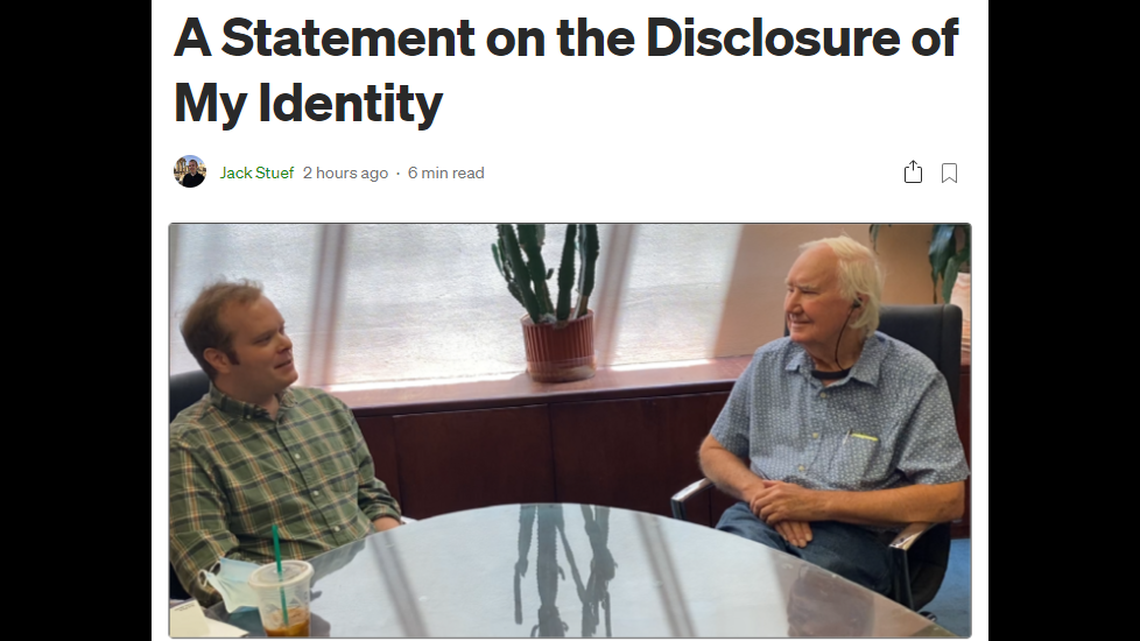 Thousands of people went searching for Forrest Fenn treasure hidden in the Rocky Mountains. Jack Stuef, left, came forward as the finder after retrieving it in June. He met with Fenn, right, after he found the treasure.