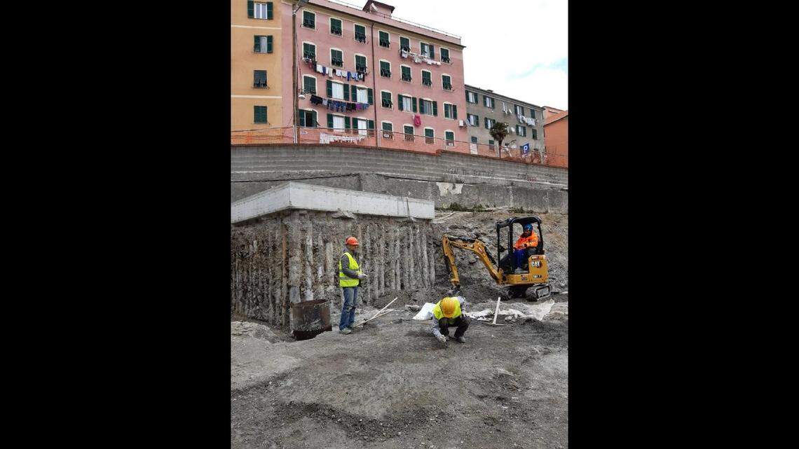 The stove was discovered during excavations for a new metro project.