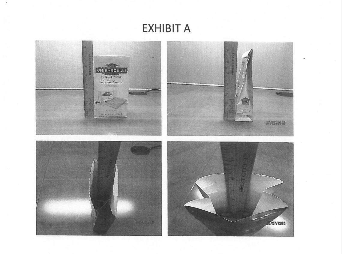 This is one of the chocolate packages included the in district attorneys’ complaint.