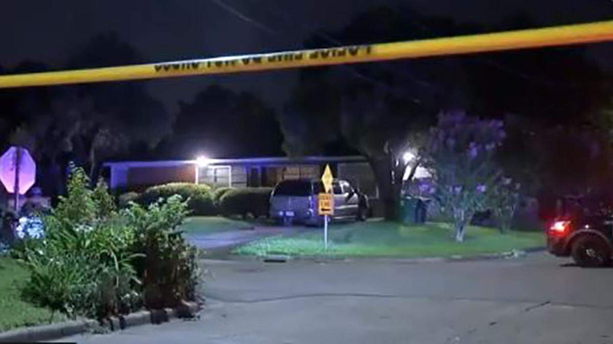 A man heard commotion outside his southeast Houston home and shot the home invader who held his wife at gunpoint, police say.