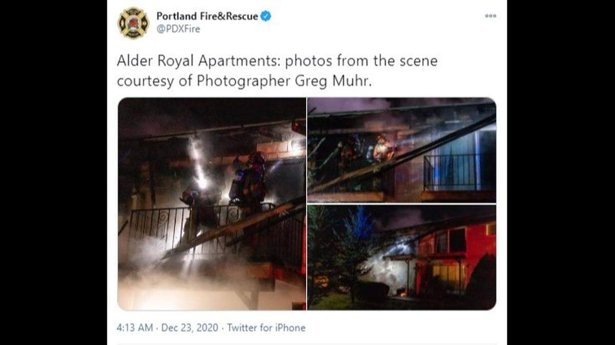 Two children ​and their pets had to leap ​jumped from a second-story balcony apartment ​after a man set a fire inside a Portland, Oregon, apartment. 