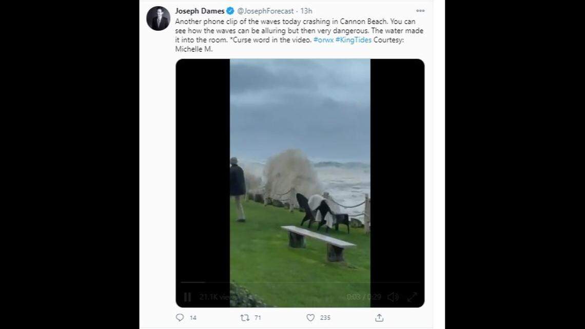 Officials are warning coastal communities in Oregon and some of Washington that the final round of King Tides is coming this week.