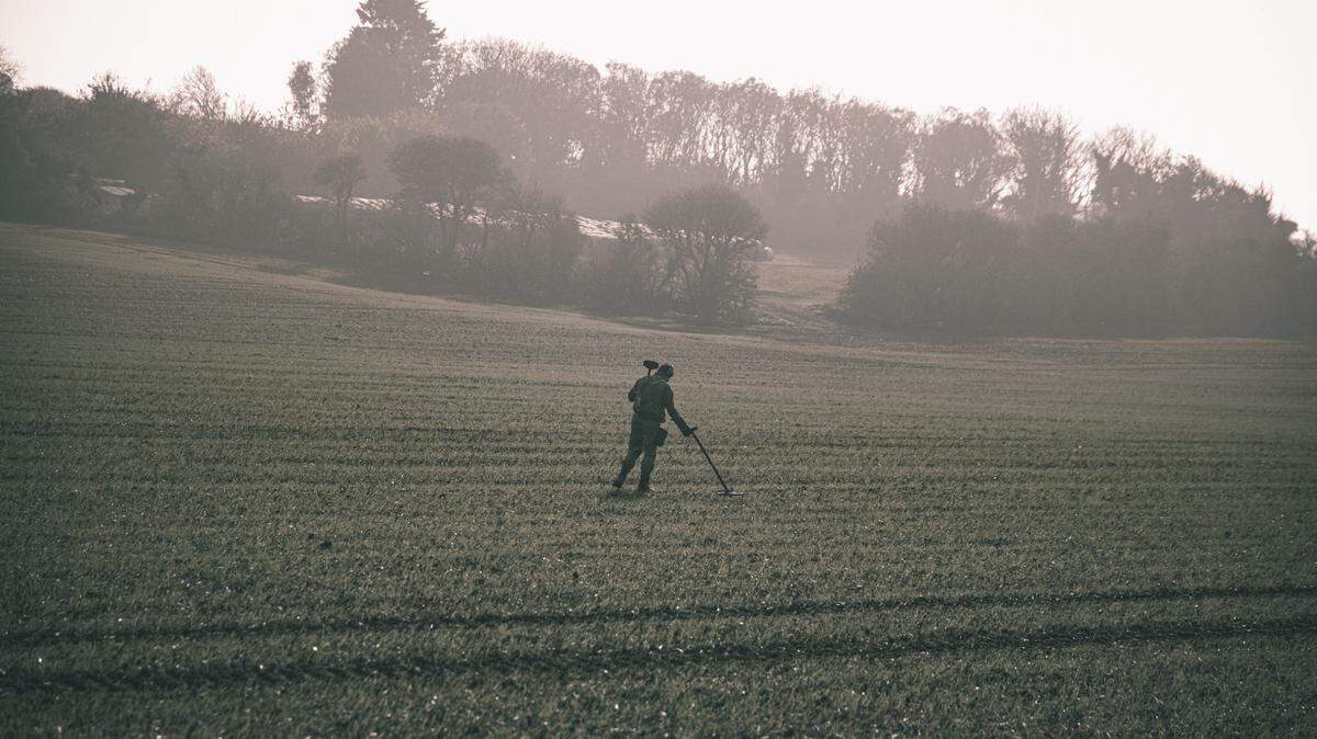 A 10-year metal detecting veteran, not the one pictured, found the hoard during a searching event, officials said.