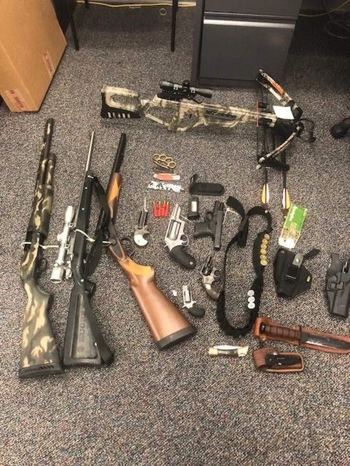 Weapons deputies believe to be stolen property.