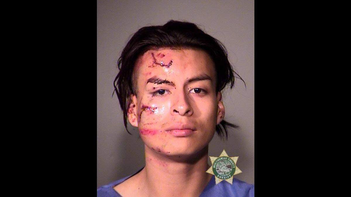 Julio Bautista Montella, 19, of Portland, Oregon, was arrested after the crash, police said.