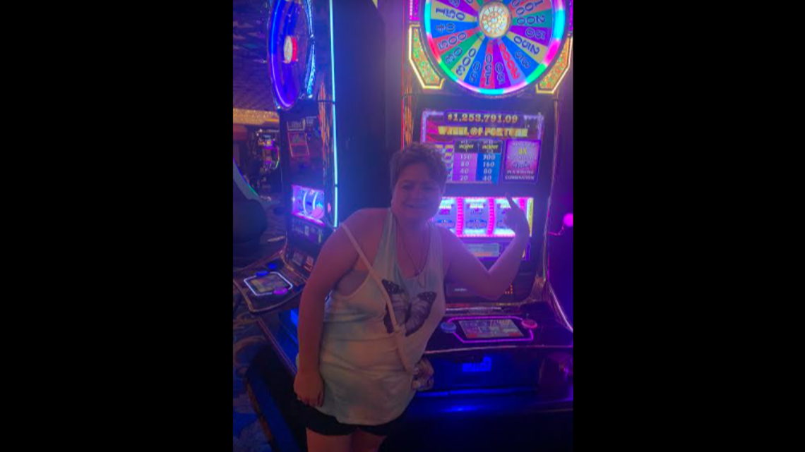 A Chubbuck, Idaho, woman sat at a Wheel of Fortune machine for fewer than 4 minutes at the Westgate Las Vegas before she won the jackpot of nearly $1.3 million.
