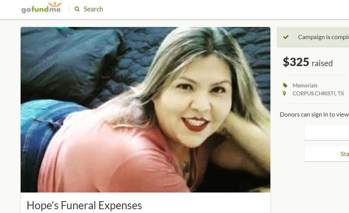 Hope Escamilla, 45, was shot and killed while trying to wrestle a gun away from her suicidal daughter, police say. The GoFundMe campaign for her funeral expenses has expired.