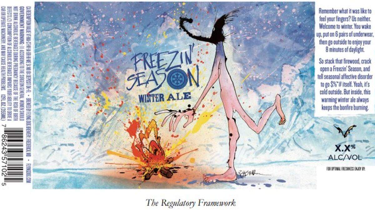 Maryland-based Flying Dog Brewery has filed a lawsuit alleging the ABC Commission in North Carolina violated free speech laws when it rejected a beer label showing a cartoon naked in front of a fire.