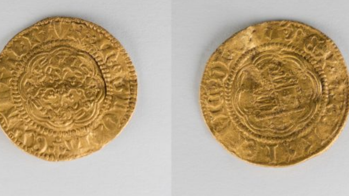 A recently discovered gold coin, minted in London in the 1420s, may be the oldest English coin ever found in Canada, according to a government press release.