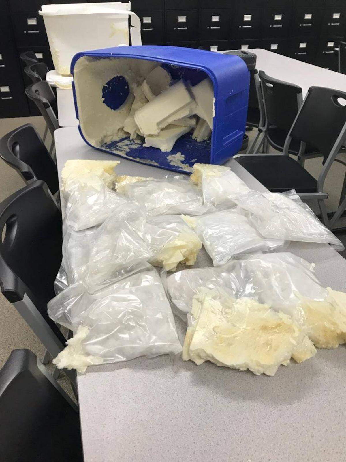 A Danville Police Department drug-sniffing dog named Zeke helped find the meth, according to the sheriff’s office.