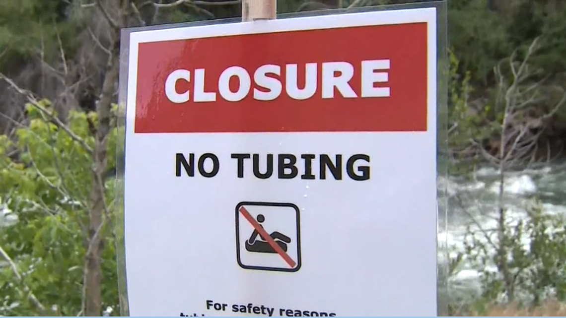 A tuber died after being pulled from Clear Creek in Colorado, officials said.