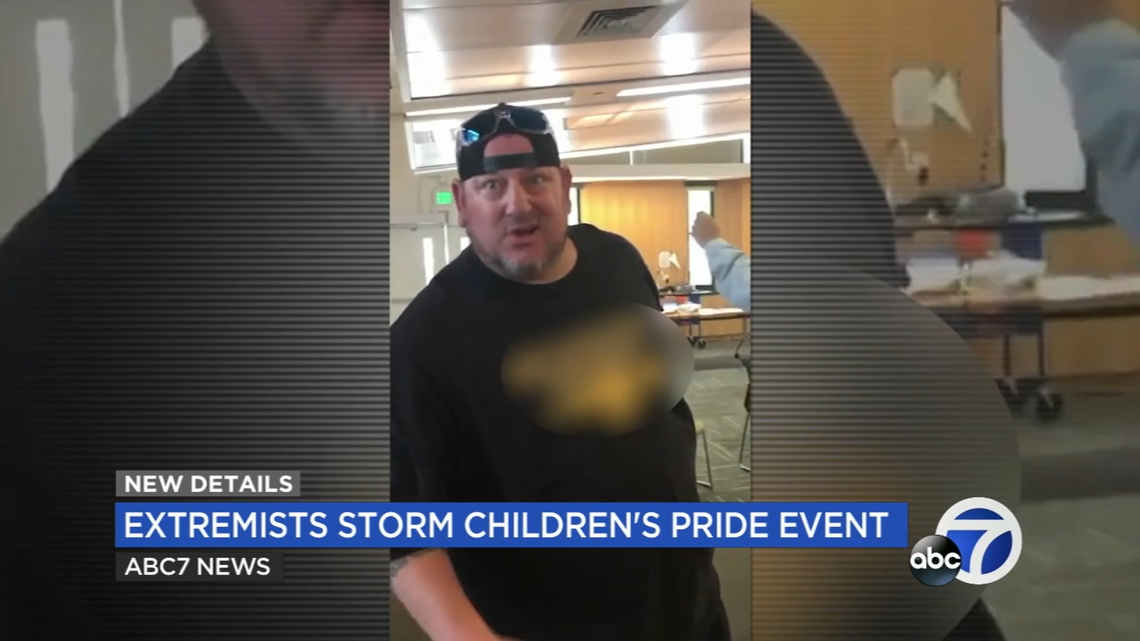 Members of the far-right Proud Boys stormed a children’s reading event hosted by a drag queen at a California library, deputies said.