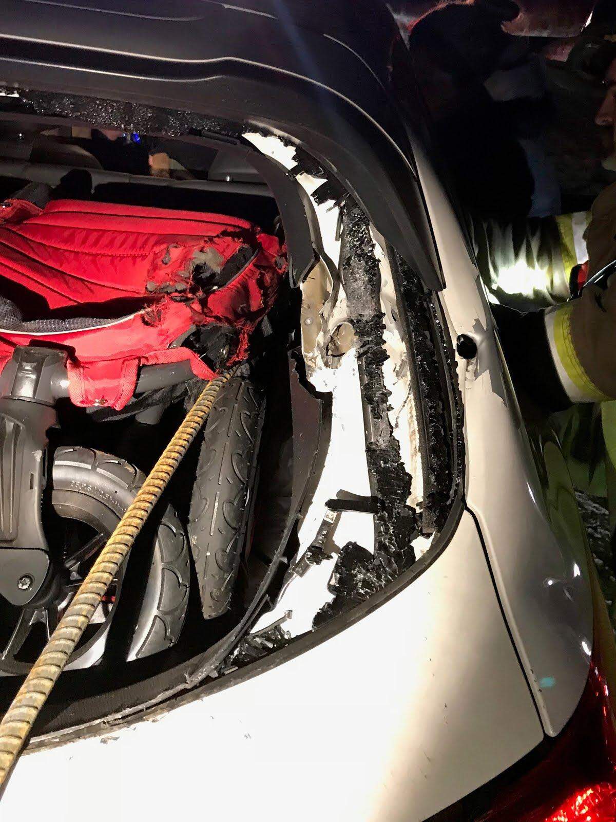 Both vehicles involved were still drivable after the incident, state police said.