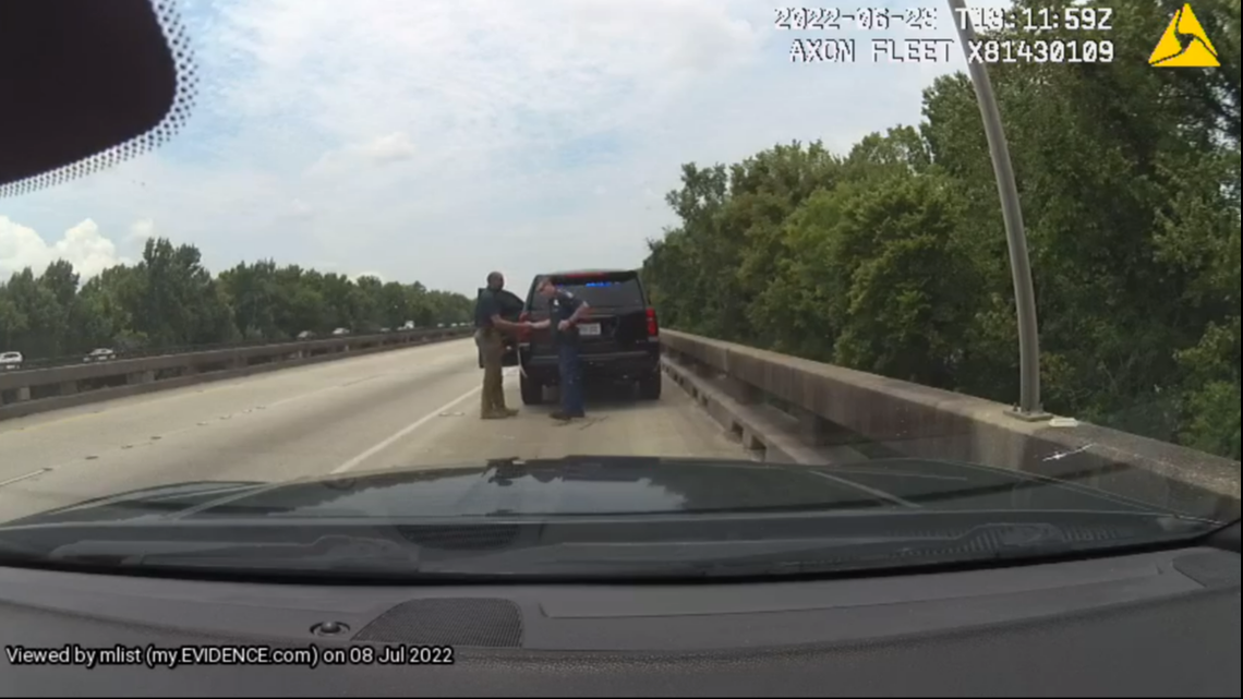 A trooper pulled the superintendent of the Louisiana State Police over for speeding in an unmarked vehicle, video footage shows.