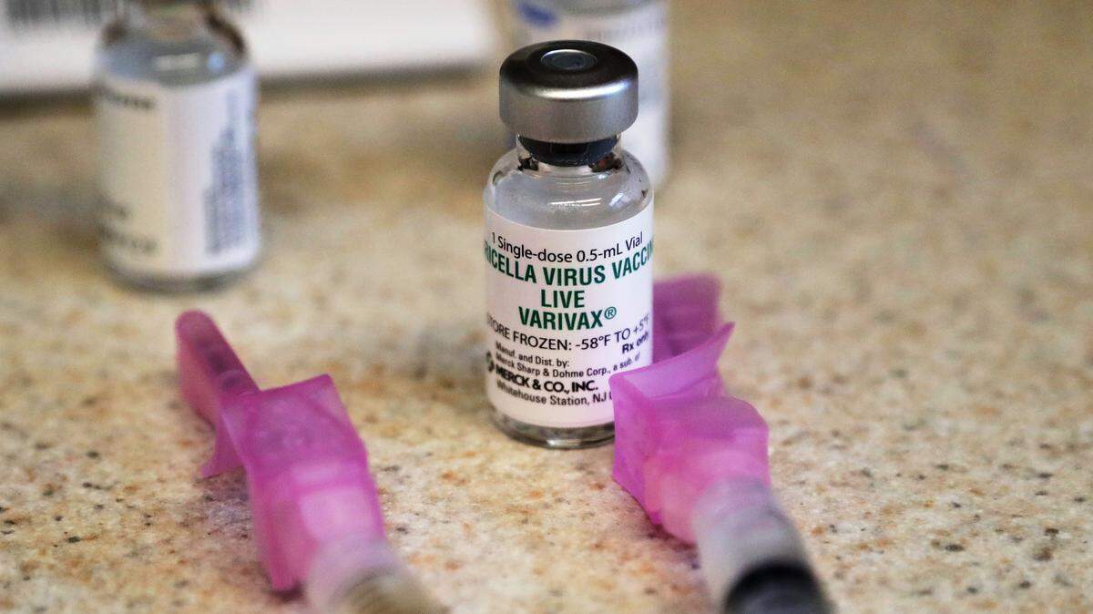 A chickenpox (also known as varicella) vaccine.