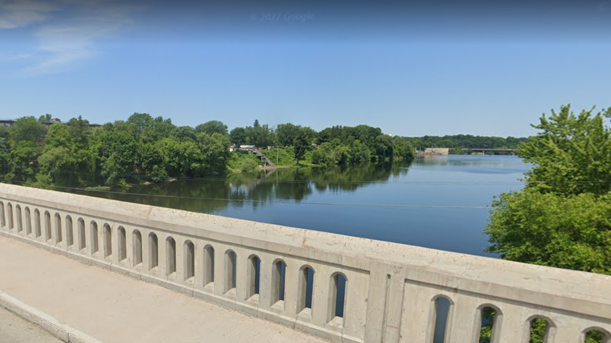 A grandmother shoved her two grandchildren into a freezing river on Feb. 20, police said.