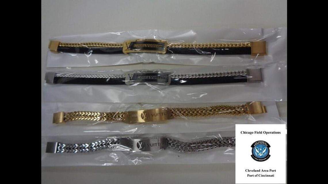 Customs officials seized over 1000 fake designer goods in Cincinnati. The products, from brands including Cartier, Hermes and Versace, would have been worth over $3 million if they were genuine, officials said.