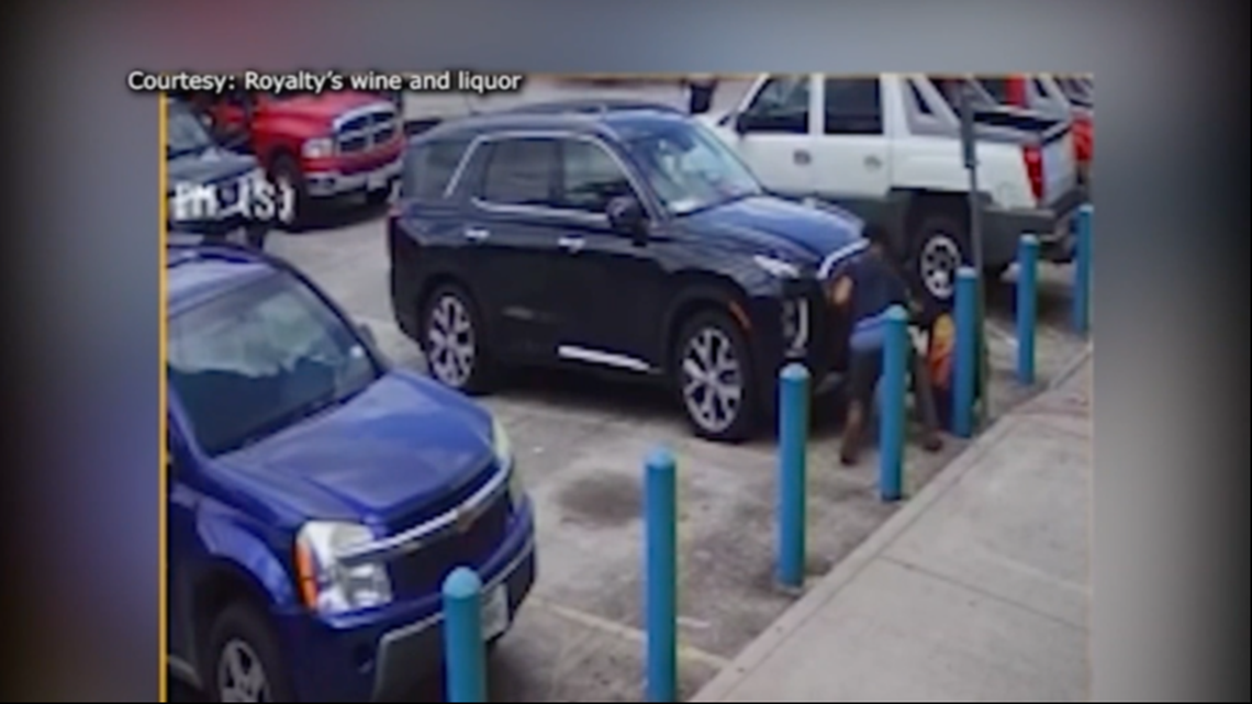 A shooting outside a barbershop in Houston, Texas, over who won a foot race injured three, including two hit by stray bullets, police say. No one was arrested. Screengrab from KTRK.