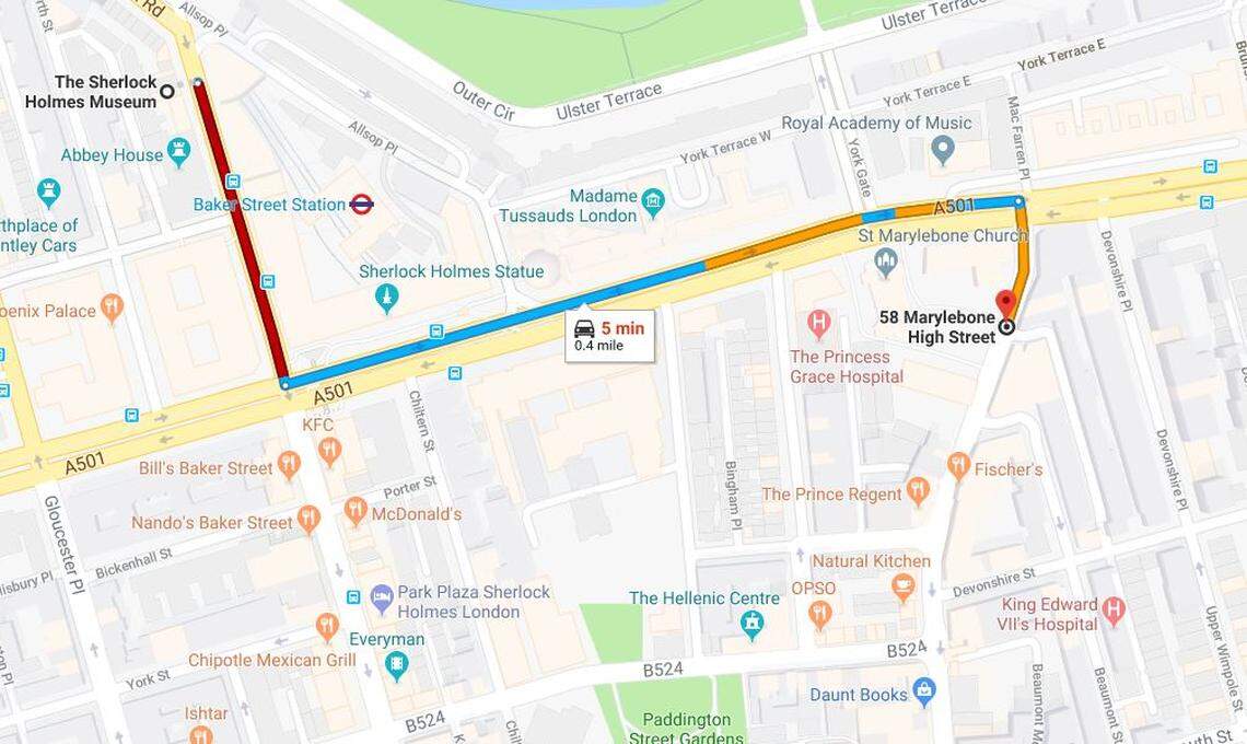 The attack Benedict Cumberbatch reportedly thwarted Friday night happened just blocks from the Sherlock Holmes house, which is now a museum.